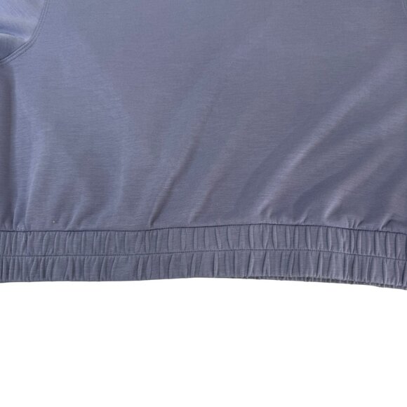 Yogalicious Blue Cropped Sweatshirt Women’s Size L Modal Blend Pullover - Picture 7 of 7